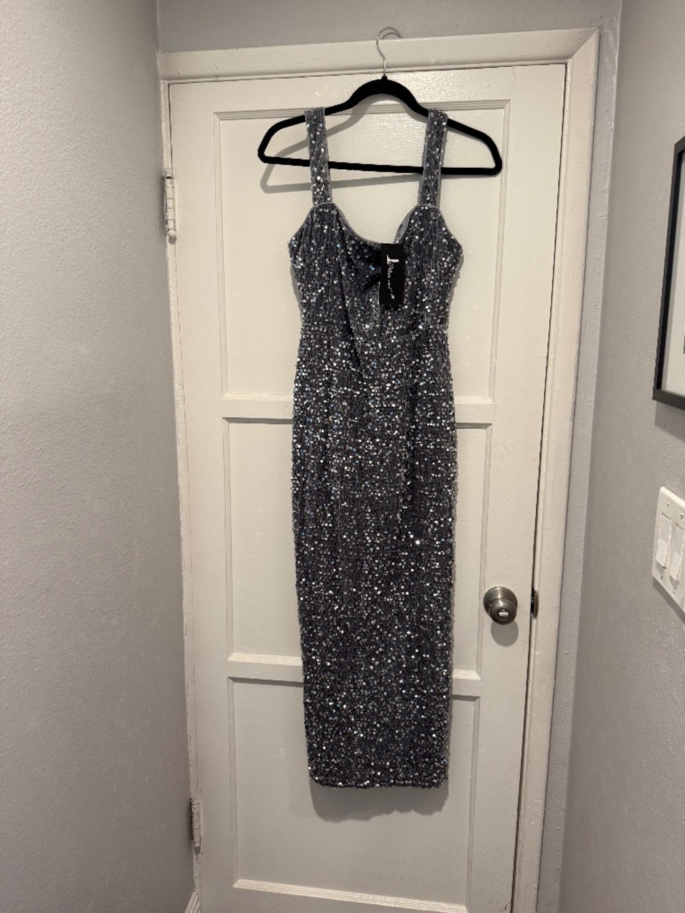 Formal silver dress